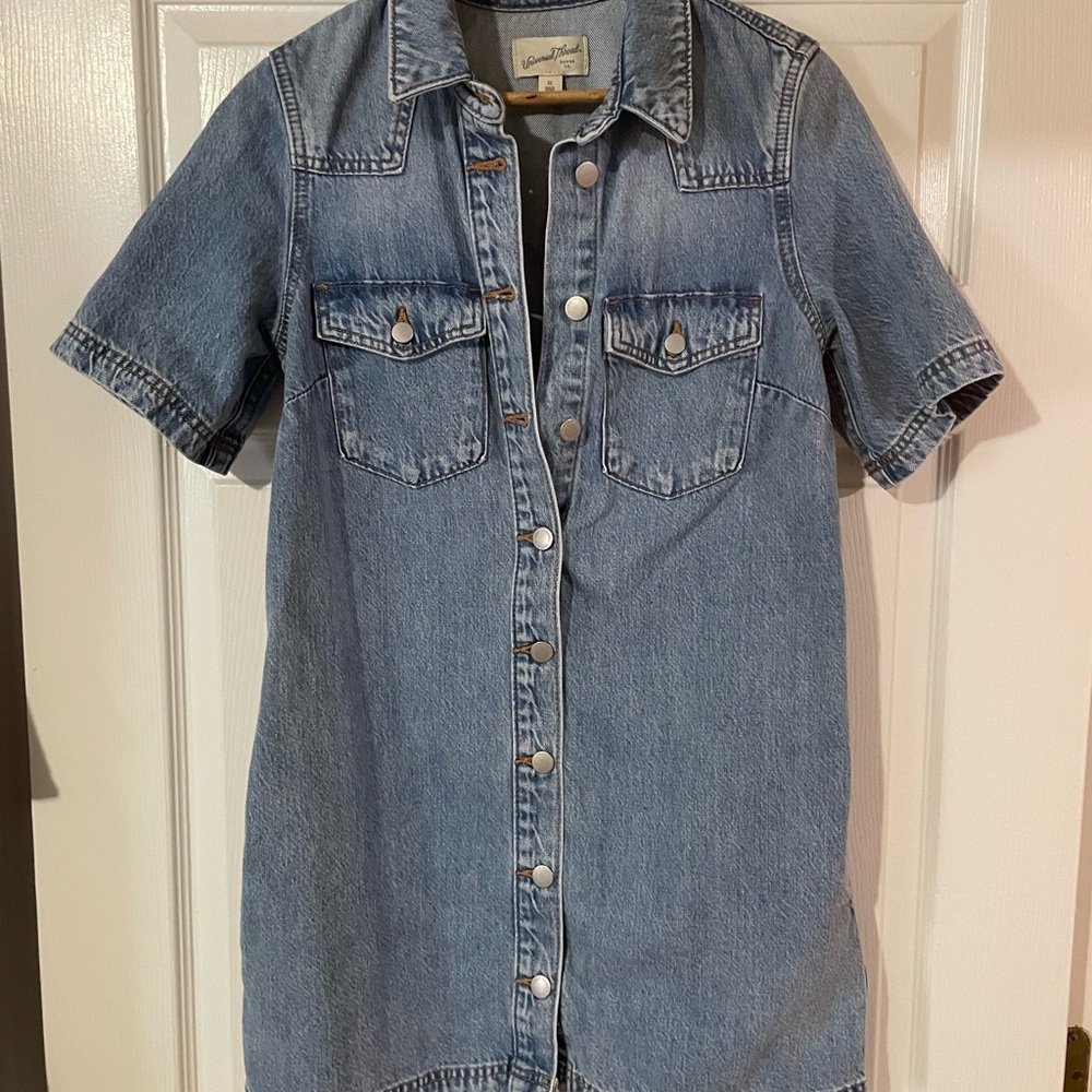 Universal Thread Denim Button-Up Mini Dress - Picture 3 of 5